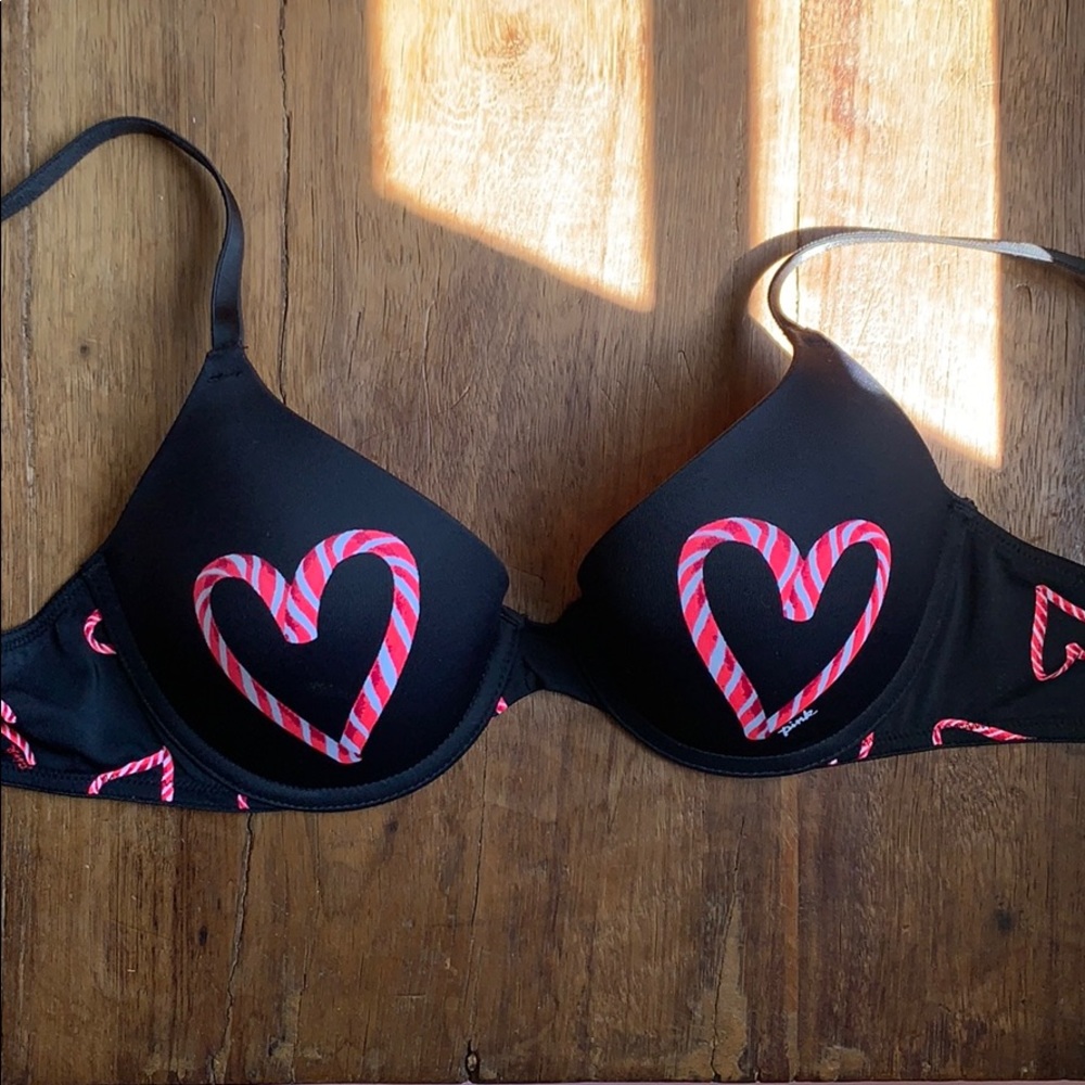 PINK Victoria’s Secret Candy Cane Bra 32 C